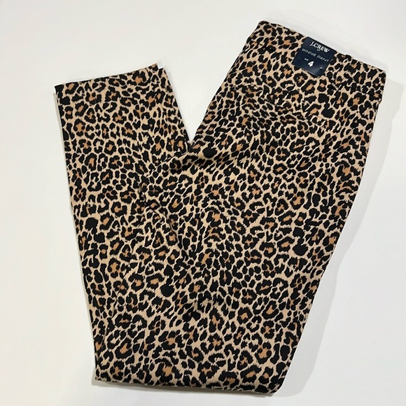 J. Crew Pants - J . Crew - Winnie Pant, 4, animal print, skinny stretch